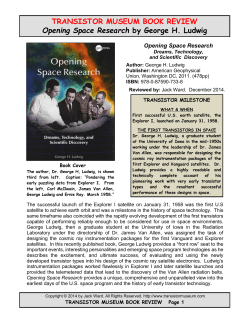 Opening Space Research by George H. Ludwig