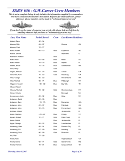 SSBN 656 - GW Carver Crew Members