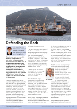 Defending the Rock - Gibraltar Port Authority