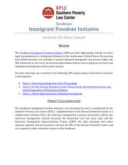 Immigrant Freedom Initiative - Southern Poverty Law Center