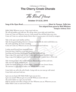 The Road Home - Cherry Creek Chorale