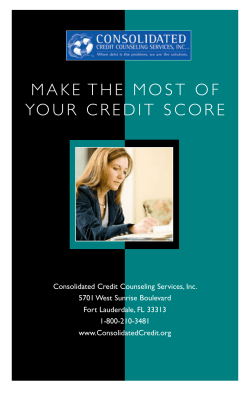 make the most of your credit score