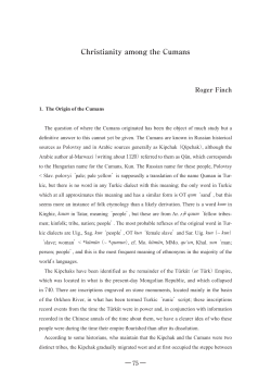 Christianity among the Cumans