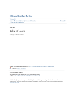 Table of Cases - Scholarly Commons @ IIT Chicago