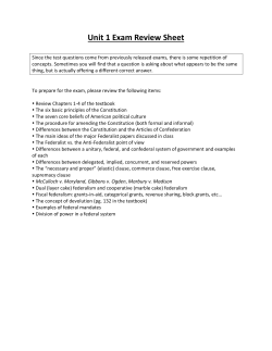 Fall 2015 AP Government Unit Study Guides (ALL)