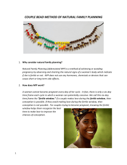 couple bead method of natural family planning