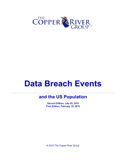 Data Breach Events and the US Population