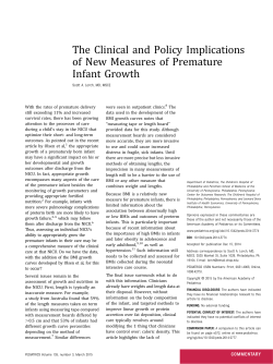 The Clinical and Policy Implications of New Measures of