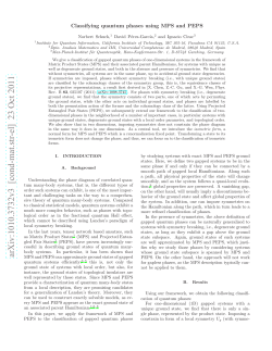 Classifying quantum phases using Matrix Product States and PEPS