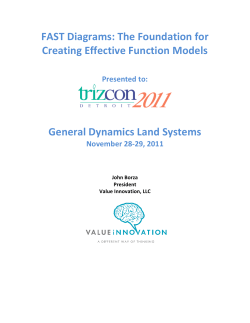 FAST Diagrams: The Foundation for Creating Effective Function