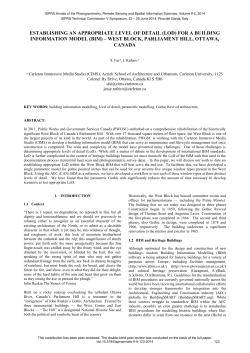 establishing an appropriate level of detail (lod) for a
