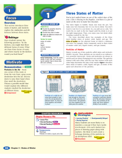 Three States of Matter