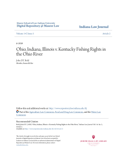 Ohio, Indiana, Illinois v. Kentucky Fishing Rights in the Ohio River