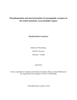 Deorphanization and characterization of