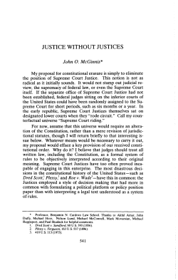 JUSTICE WITHOUT JUSTICES