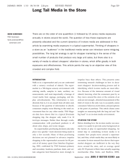 Long Tail Media in the Store