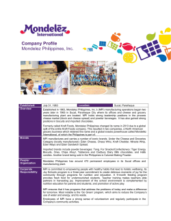 Company Profile Mondelez Philippines, Inc.