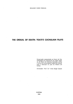 the ordeal of death: yeats`s cuchulain plays