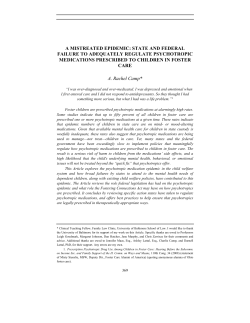 A MISTREATED EPIDEMIC: STATE AND FEDERAL FAILURE TO