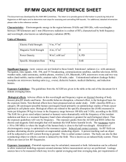 RF and Microwave (DRAFT)