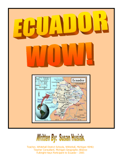 Ecuador, WOW! - Latin American Network Information Center