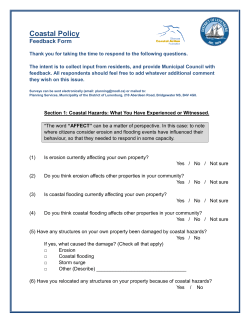 Coastal Policy - Municipality of the District of Lunenburg