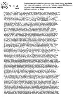Alexander Pope\`s The Rape of the Lock is an outstanding exa