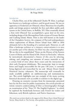 Eliot, Borderlands, and Historiography