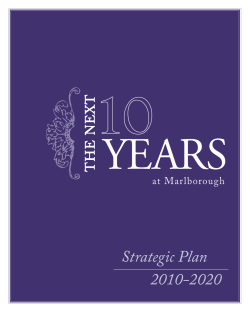 The Next Ten Years at Marlborough 2010-2020