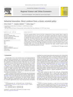 Industrial innovation: Direct evidence from a cluster