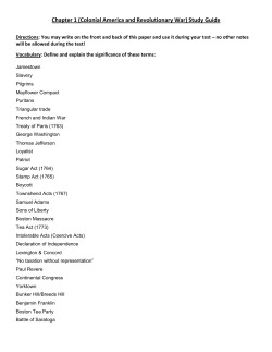 Ch. 1 Study Guide