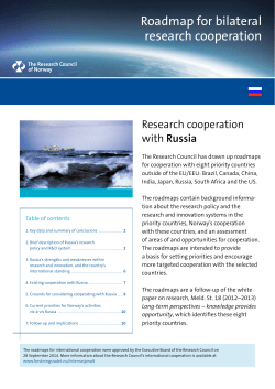 Roadmap Russia