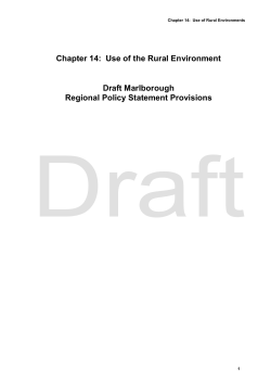 Chapter 14 Use of Rural Environment