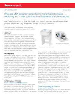 RNA and DNA extraction using Thermo Fisher Scientific tissue
