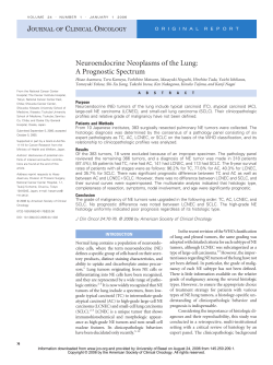 Neuroendocrine Neoplasms of the Lung: A - iPath
