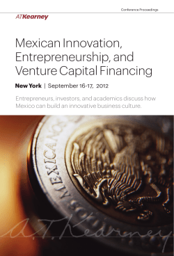 Mexican Innovation, Entrepreneurship, and Venture