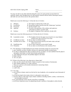 GEO302C Exam