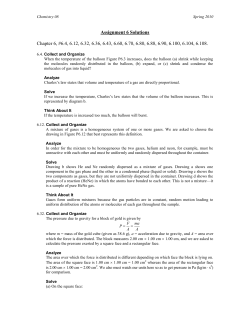 Assignment 6 Solutions