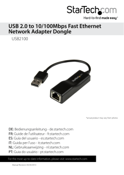 USB 2.0 to 10/100Mbps Fast Ethernet Network