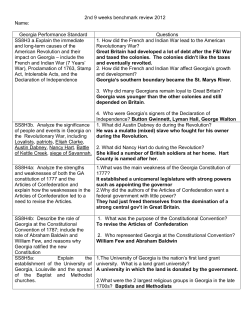 2nd 9 weeks ANSWERED benchmark study guide
