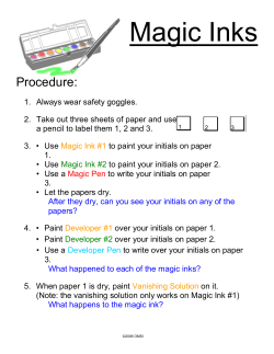 Magic Inks