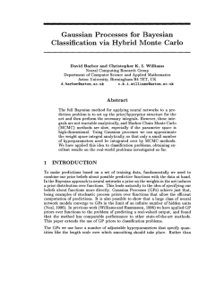 Gaussian Processes for Bayesian Classification via Hybrid Monte