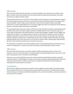 300 words 100 words 3 sentences