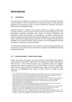 MSFD_initial assessment_marine mammals