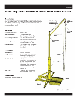 Miller SkyORB&trade; Overhead Rotational Boom Anchor