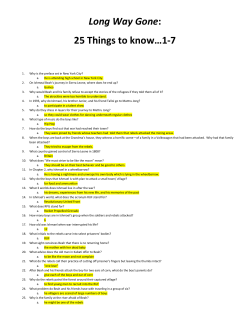 25 Things to know&hellip;