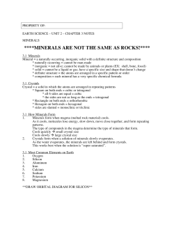 ES Unit 2 Chapter 3 - Ridgefield School District