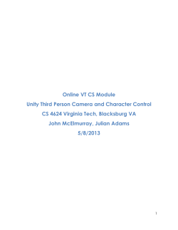 Online VT CS Module Unity Third Person Camera and