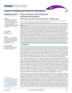Silicon chemistry in the mesosphere and lower thermosphere