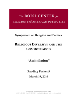 Assimilation - Boston College Home Page